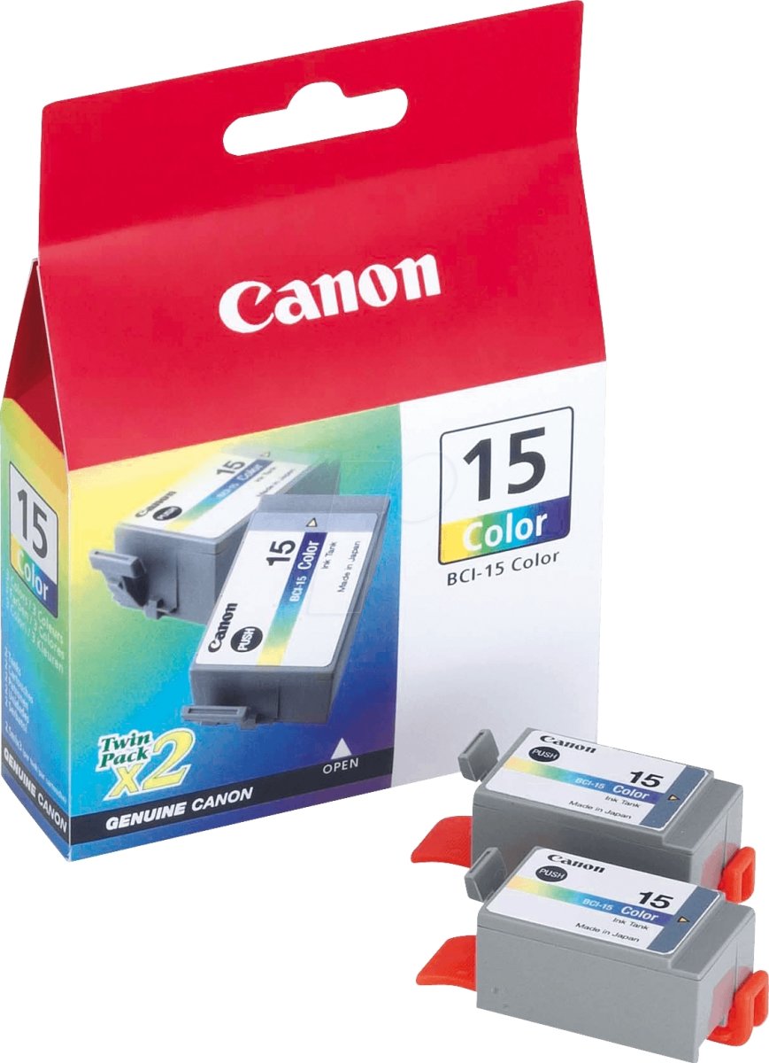 Canon BCI-15 blækpatron, farve, 240s