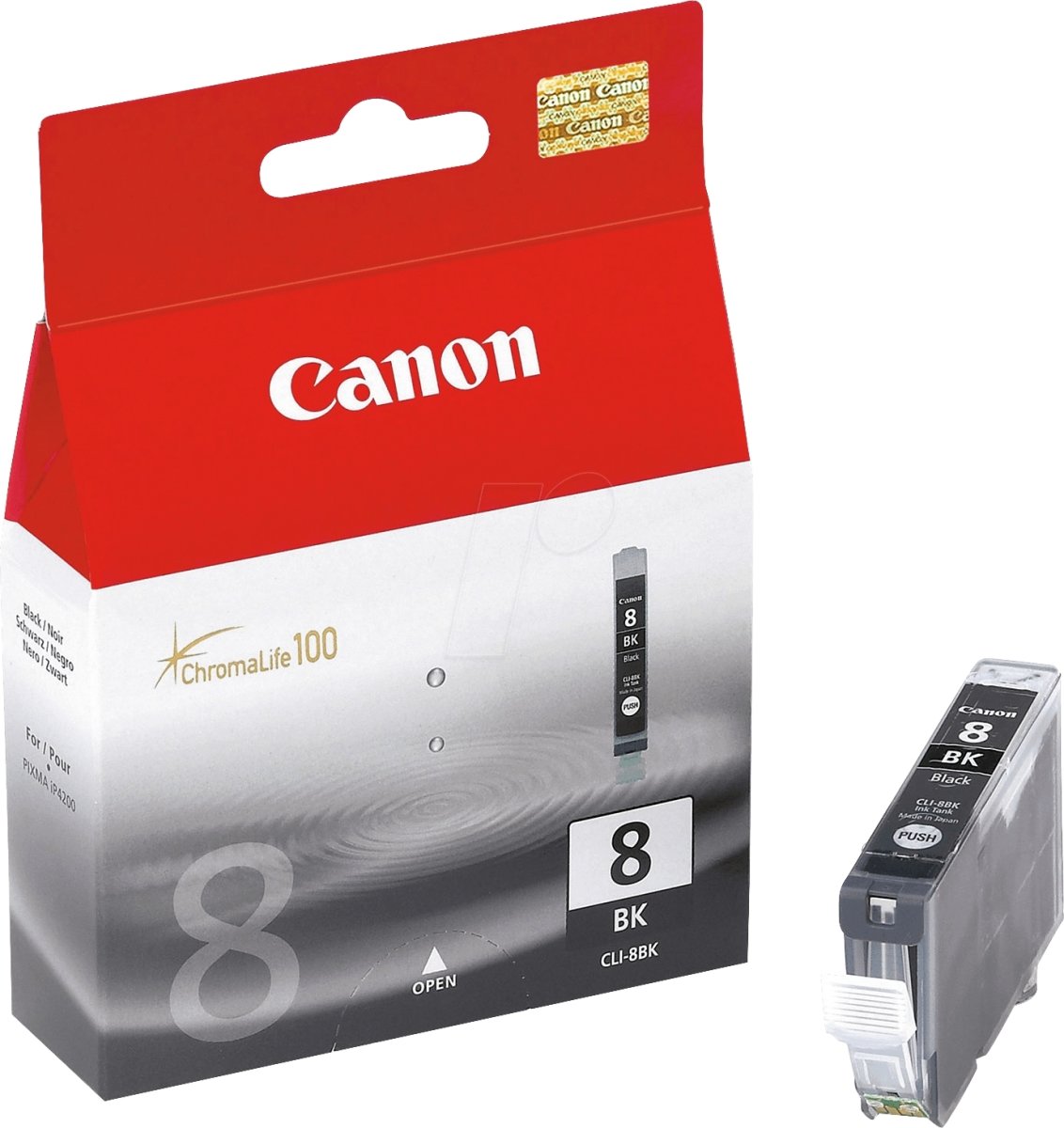 Canon CLI-8BK bläckpatron, svart, 490s