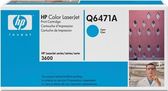 HP 502A/Q6471A lasertoner, blå, 4000 s