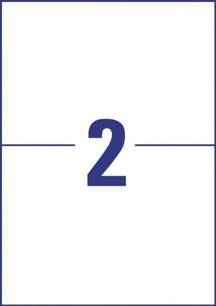 Budget Multietikett, 210x148 mm