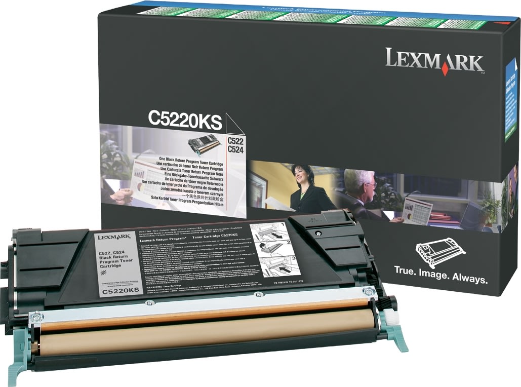 Lasertoner Lexmark 00C5220KS Svart 4000 sidor
