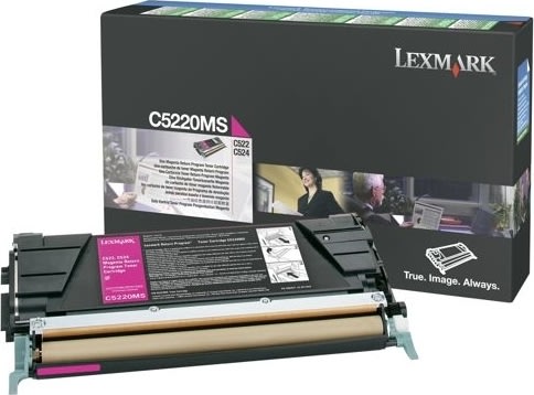 Lexmark 00C5220MS laserton, röd, 3000 s