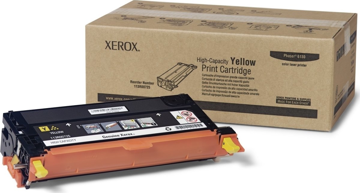 Lasertoner Xerox 113R00725 Gul 6000 sidor