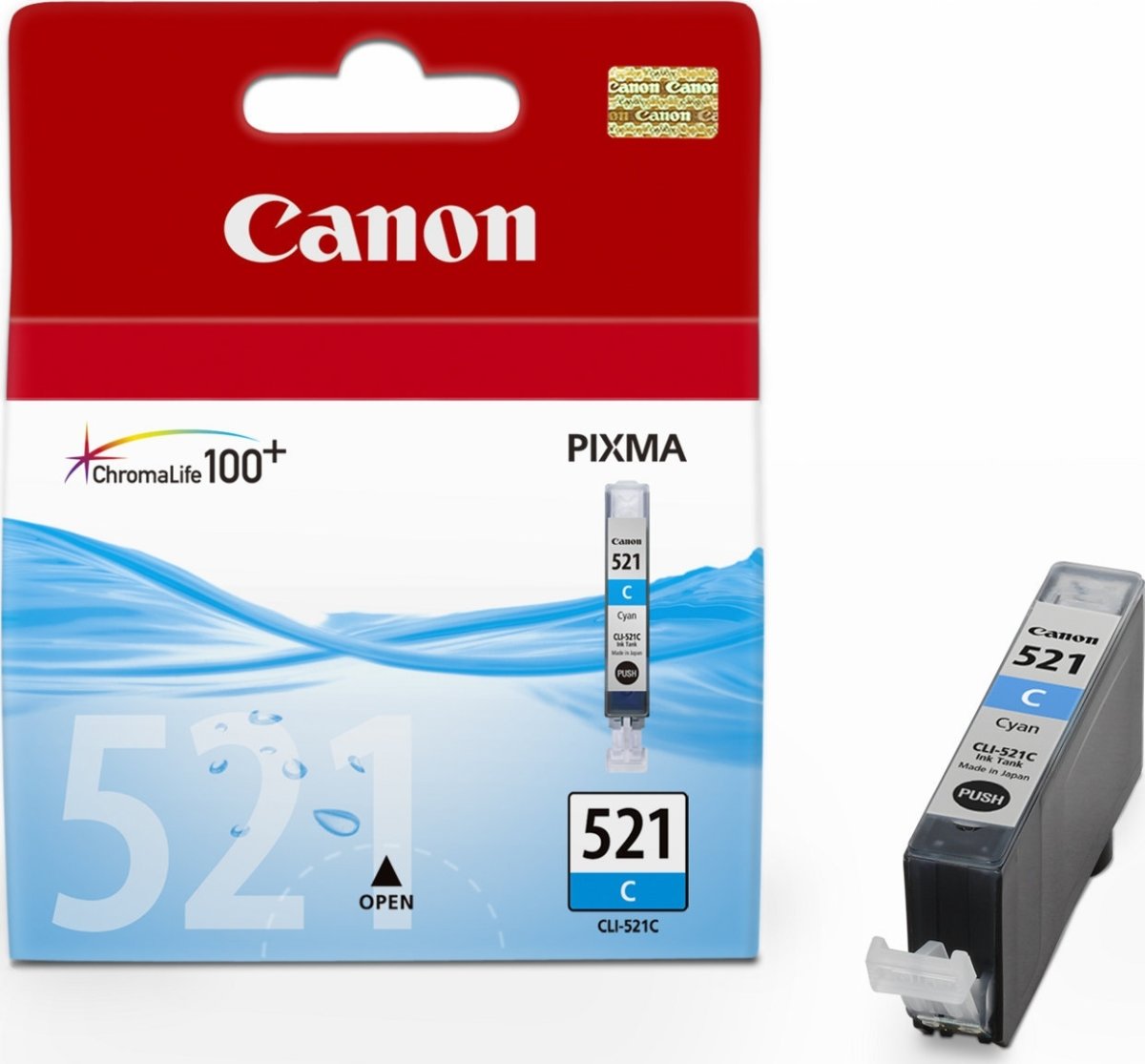 Canon CLI-521C bläckpatron, blå, 450s