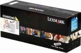 Lexmark 0C540X34G lasertoner, gul, 30000s