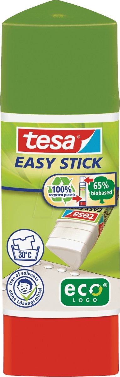 tesa ecoLogo Easy Stick, trekantigt limstift, 12 g