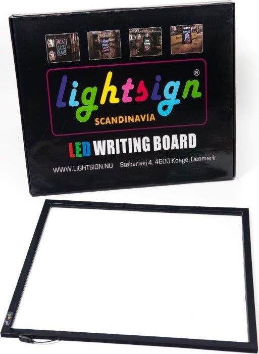 Lightsign A2 LED lysskilt til væg - gennemsigtigt
