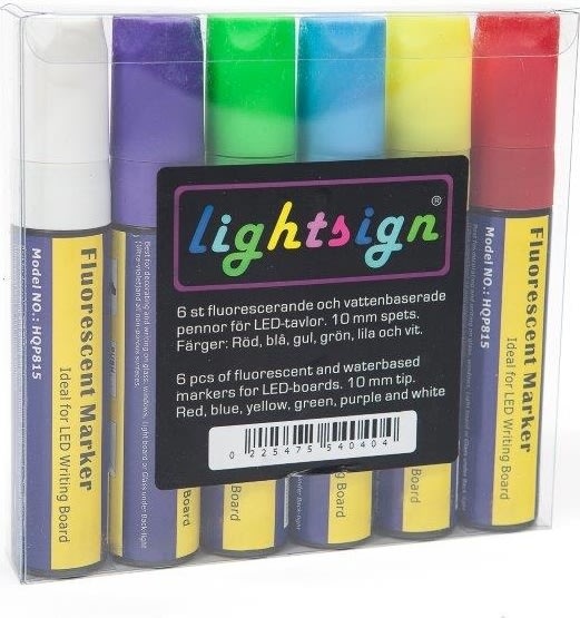 Penna, Lightsign, 6 färger, 10 mm