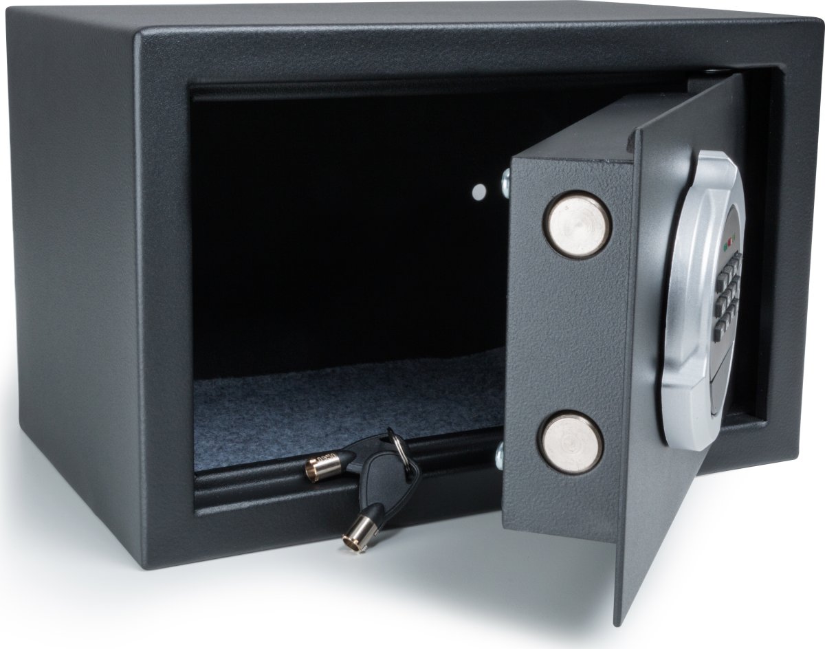 Lock kassaskåp 8 liter, Kodlås, 200x310x200 mm