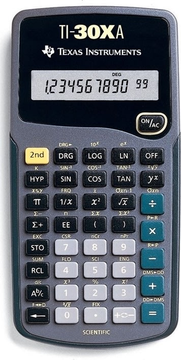Texas Instruments TI-30XA miniräknare