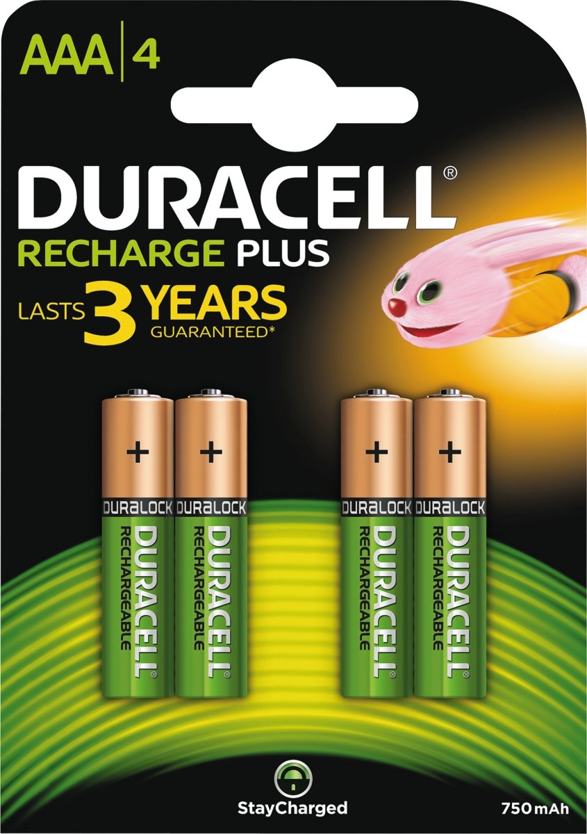 Duracell str. AAA Active Charge genop.batterier 4s