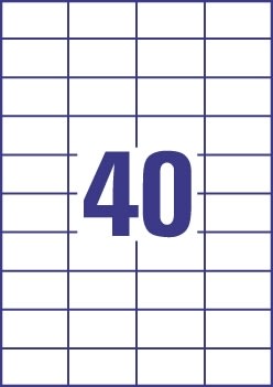 Budget Multietikett, 52x30 mm