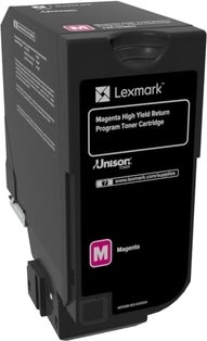 Lexmark 74C2HM0, Lasertoner, Rød, 12.000s