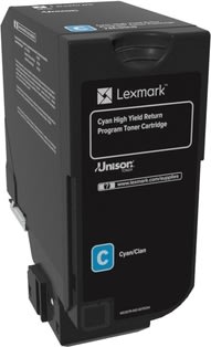Lasertoner Lexmark 74C2HC0 Blå 12 000 sidor