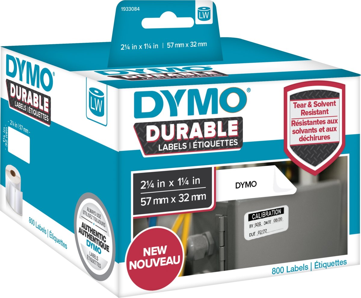Dymo LabelWriter Durable etiketter storlek 57x32 m