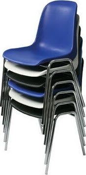 Lena matsalsstol kromat underrede, koboltblå