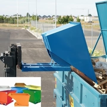Tippcontainer 1600 liter, blå