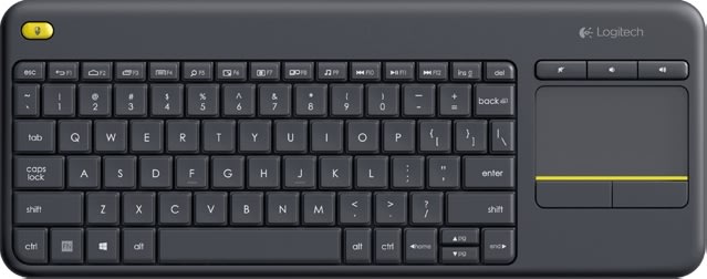 Logitech K400 Plus trådlöst tangentbord, svart