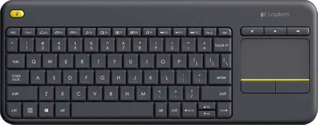 Logitech K400 Plus trådløst tastatur, sort