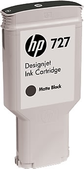 HP 727 Designjet bläckpatron, 300 ml, mattsvart
