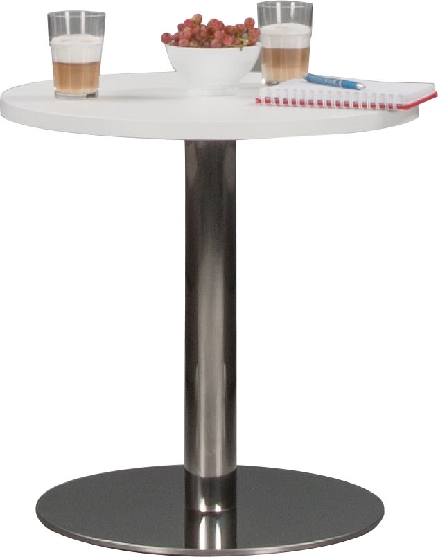Silence loungebord Ø60, H. 61 cm, vit