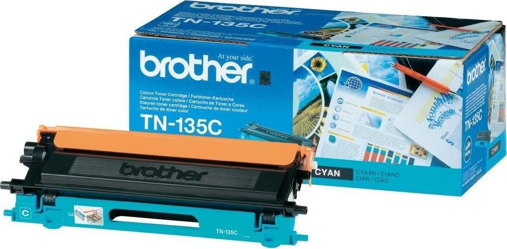 Lasertoner Brother TN135C Blå 4000 sidor