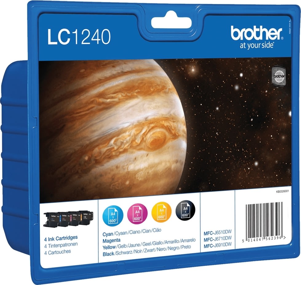Brother LC1240VALBPDR bläckpatroner, flerpack
