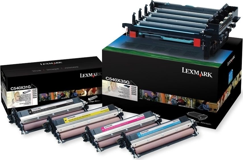 Lexmark C540X74G lasertromler sort og farve, 30000