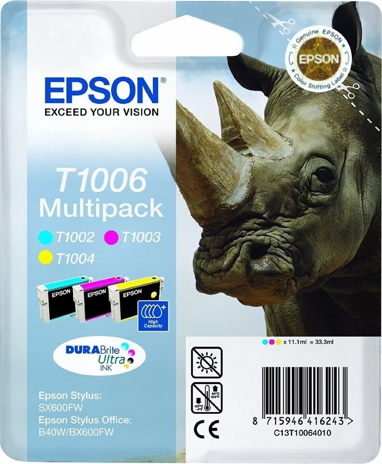 Epson nr T1006/C13T10064010 flerpack, 3 st, 2400 s