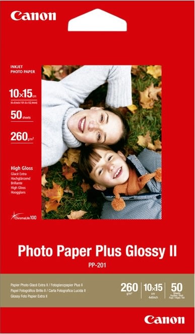 Canon PP-201 blankt fotopapper, 10x15 cm / 260 g /