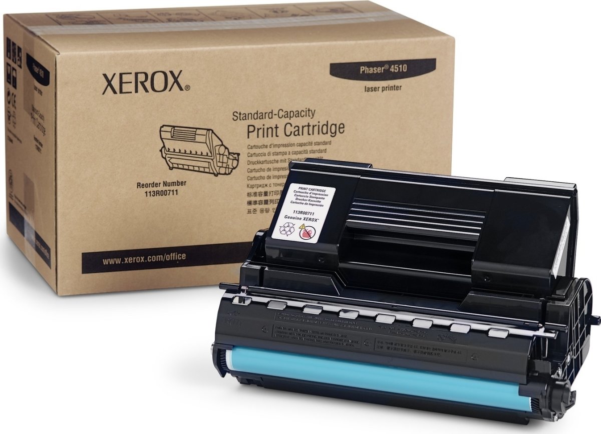 Lasertoner Xerox 113R00712 Svart 19 000 sidor