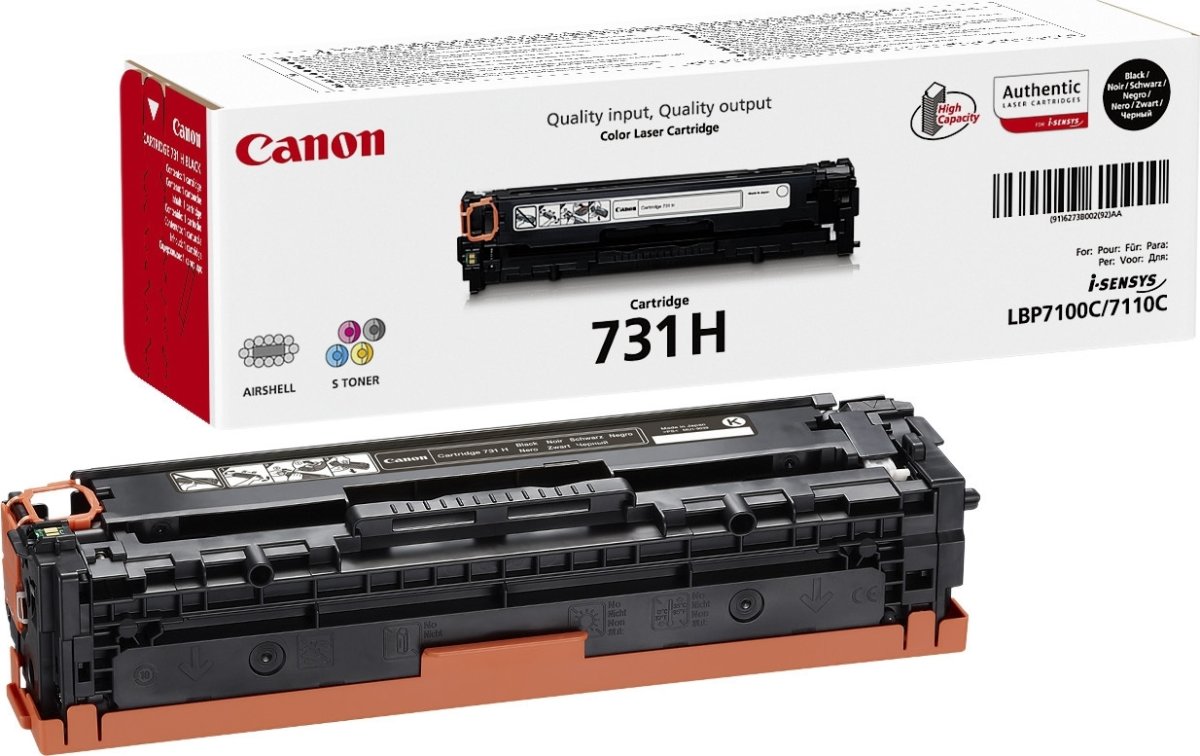 Lasertoner Canon 731HBK Svart 2400 sidor