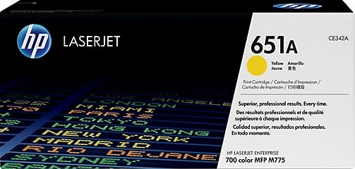 HP 651A/CE342A lasertoner, gul, 16 000 s