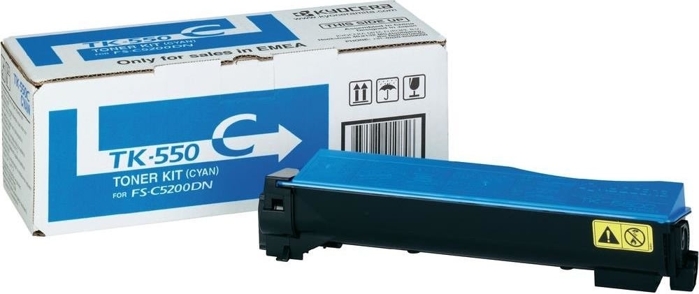 Lasertoner Kyocera TK-550C Blå 6000 sidor