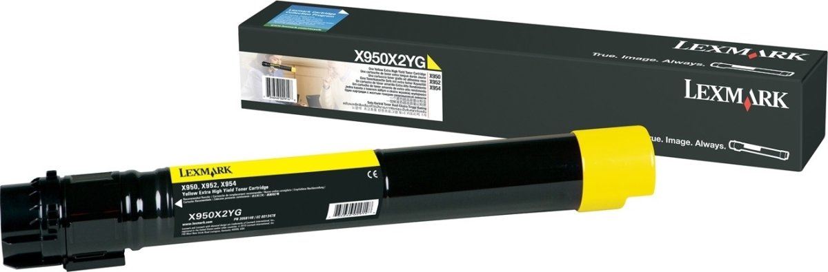 Lasertoner Lexmark C950X2YG Gul 24 000 sidor