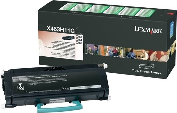 Lasertoner Lexmark X463H11G Svart 9000 sidor