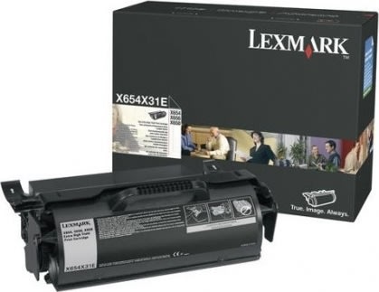 Lexmark X651H31E lasertoner, sort, 25000s