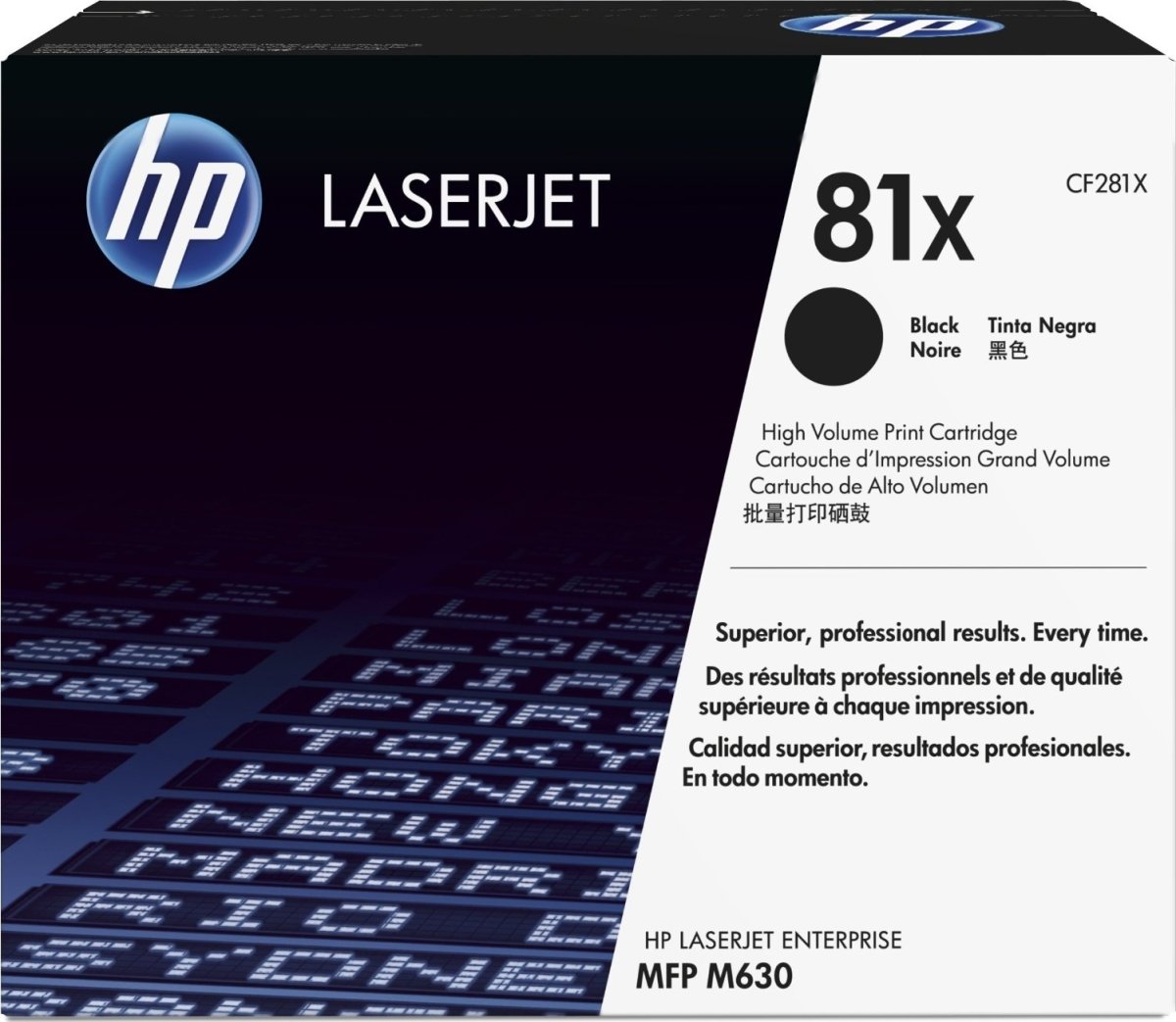 HP nr. 81X/CF281X Lasertoner, sort, 25000s.