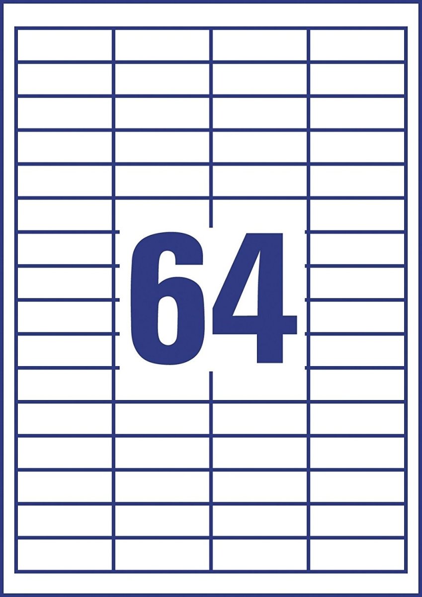 Avery 3667 Universaletiketter, 48,5x16,9 mm