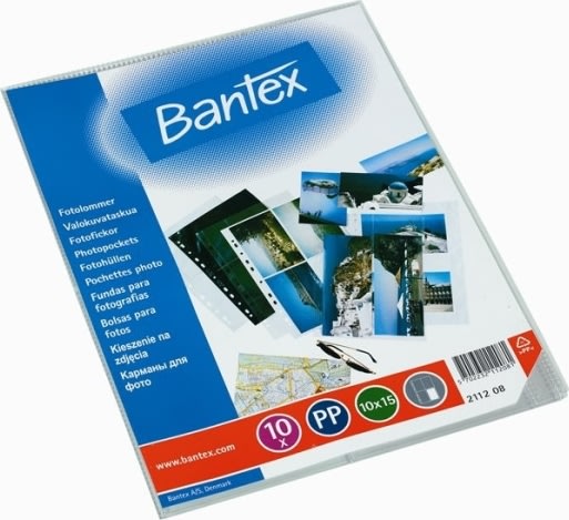 Bantex fotofickor, 10 x 15 cm, stående, 25 st.