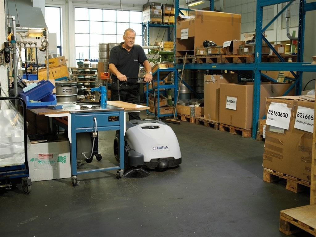 Nilfisk SW 750 sopmaskin, komplett
