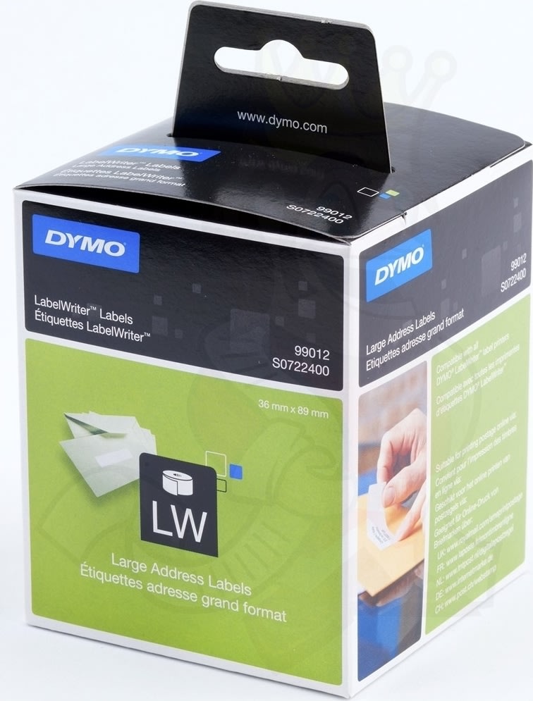 Dymo LW adressetikett, 36x89 mm