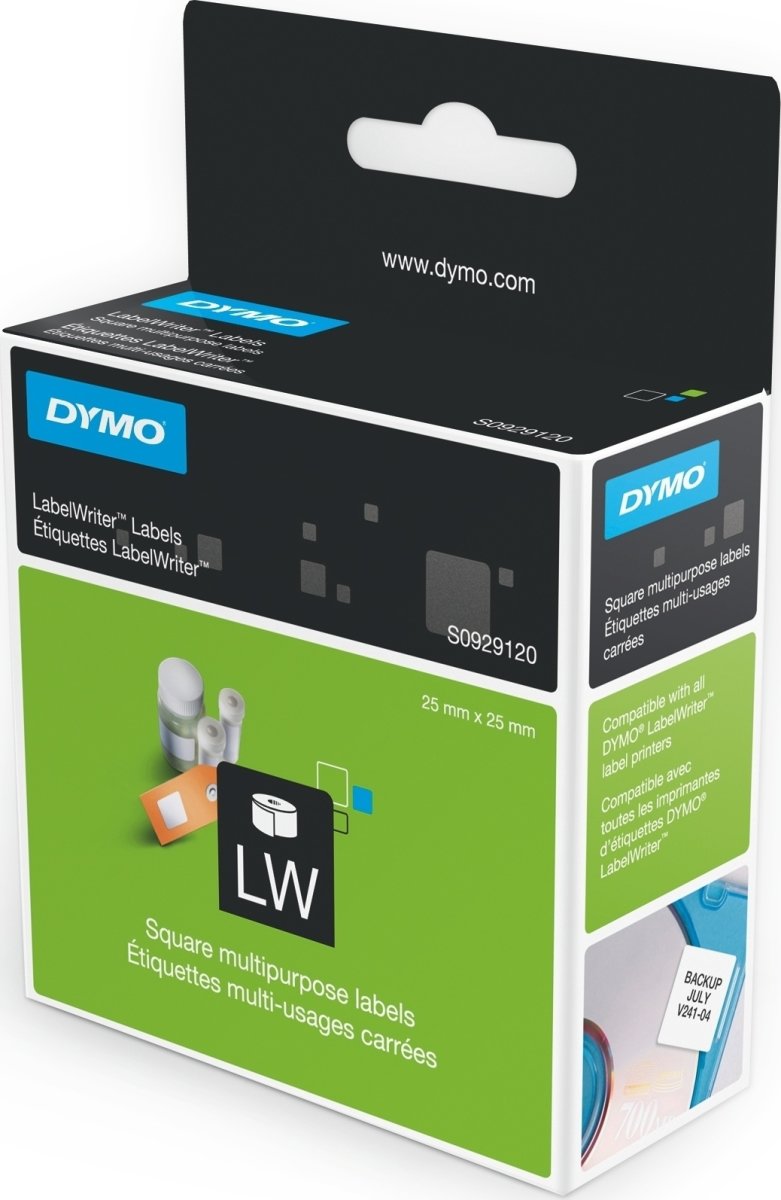 Dymo LW diskettetikett, 54x70 mm