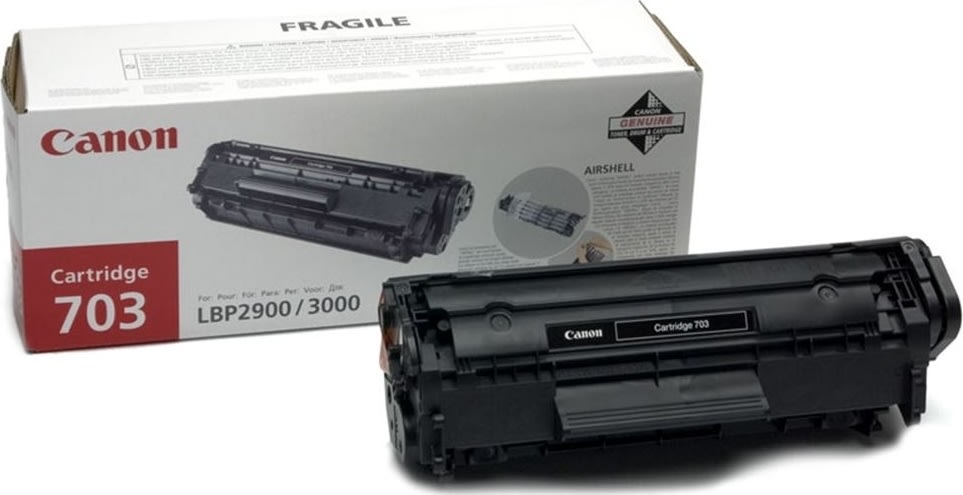 Canon CRG-703/7616A005AA lasertoner, svart, 2000s