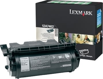 Lexmark 12A7462 lasertoner, svart, 21000s