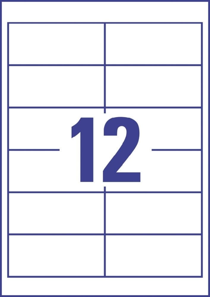 Avery L7164-100 Q.P. adressetiketter, 63,5x72 mm