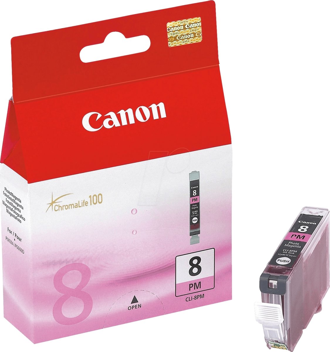 Canon CLI-8PM bläckpatron, foto röd, 450s