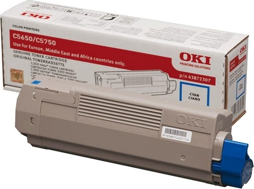 Lasertoner OKI 43872307 blå 2000 sidor