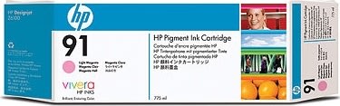 HP nr 91/C9471A bläckpatron, ljus magenta, 775ml