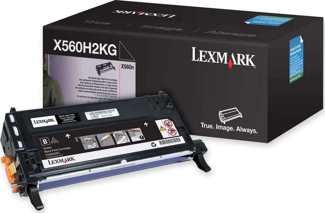 Lasertoner Lexmark X560H2KG Svart 10 000 sidor